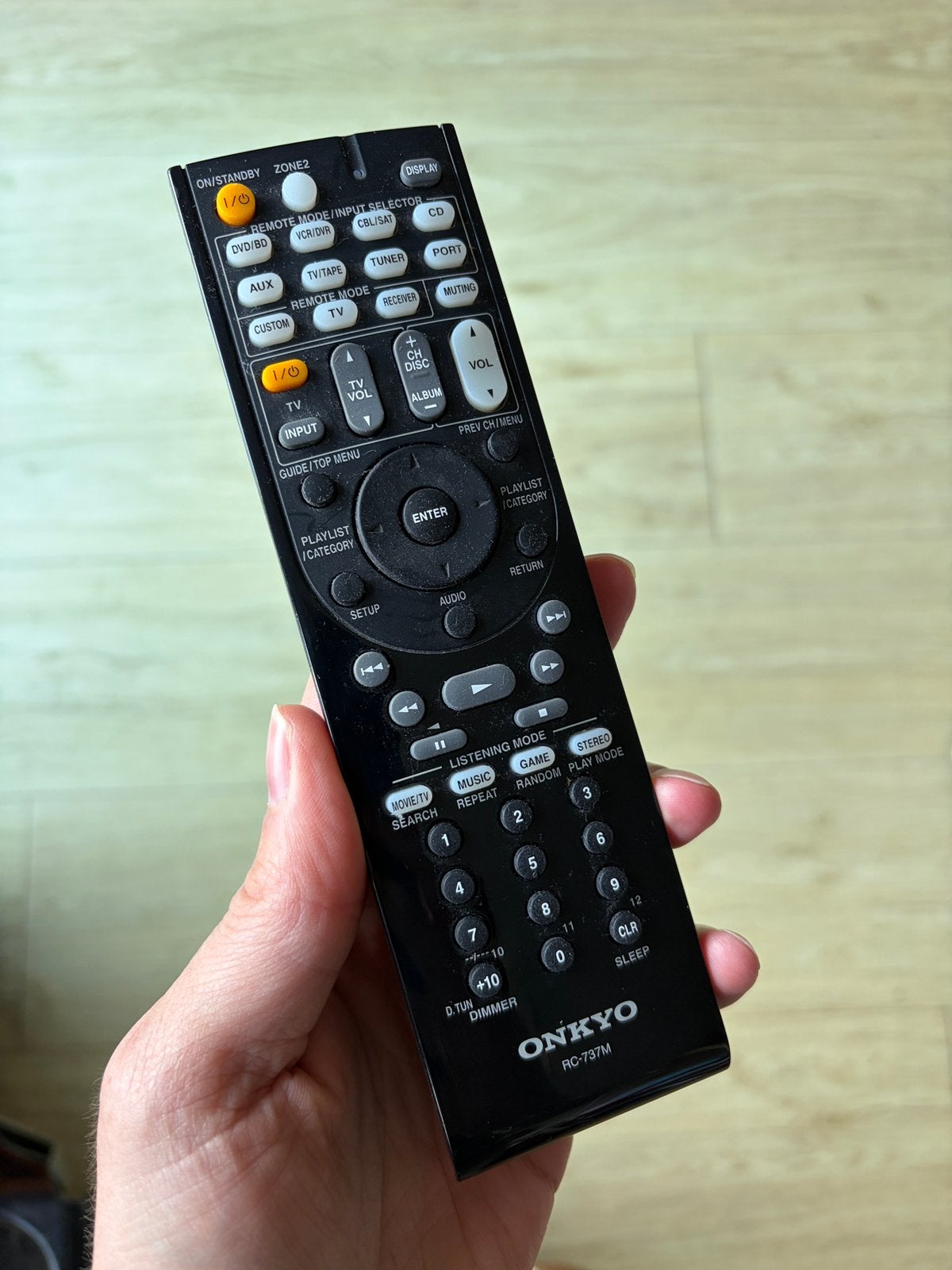 ONKYO RC-737M afstandbediening, Ophalen of Verzenden, Zo goed als nieuw