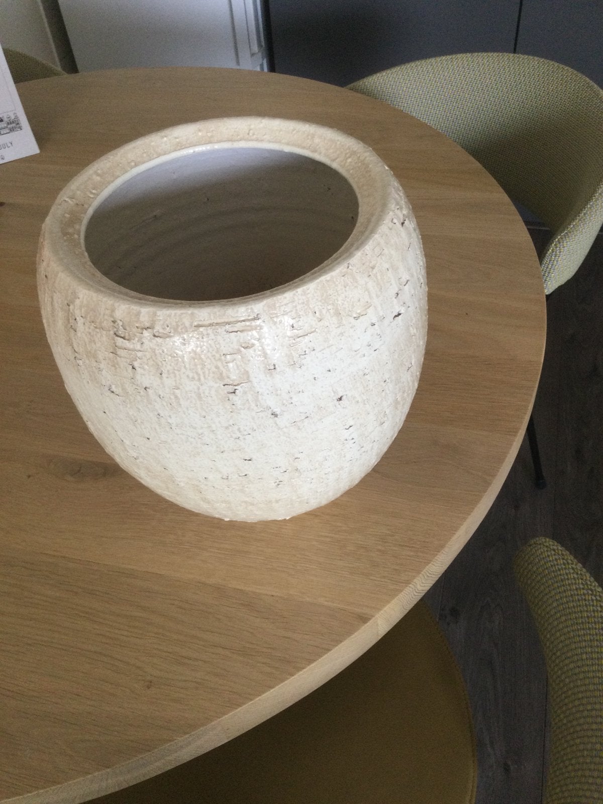 Bloempot, Ophalen, Rond, Zo goed als nieuw, Aardewerk