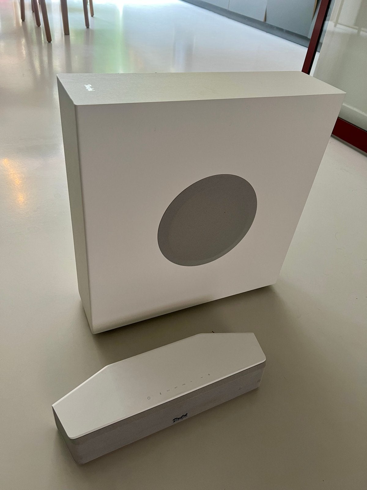 Teufel Qualcomm aptX soundbar met T6 subwoofer MK2 20, Verzenden, Zo goed als nieuw, Soundbar, Overige merken