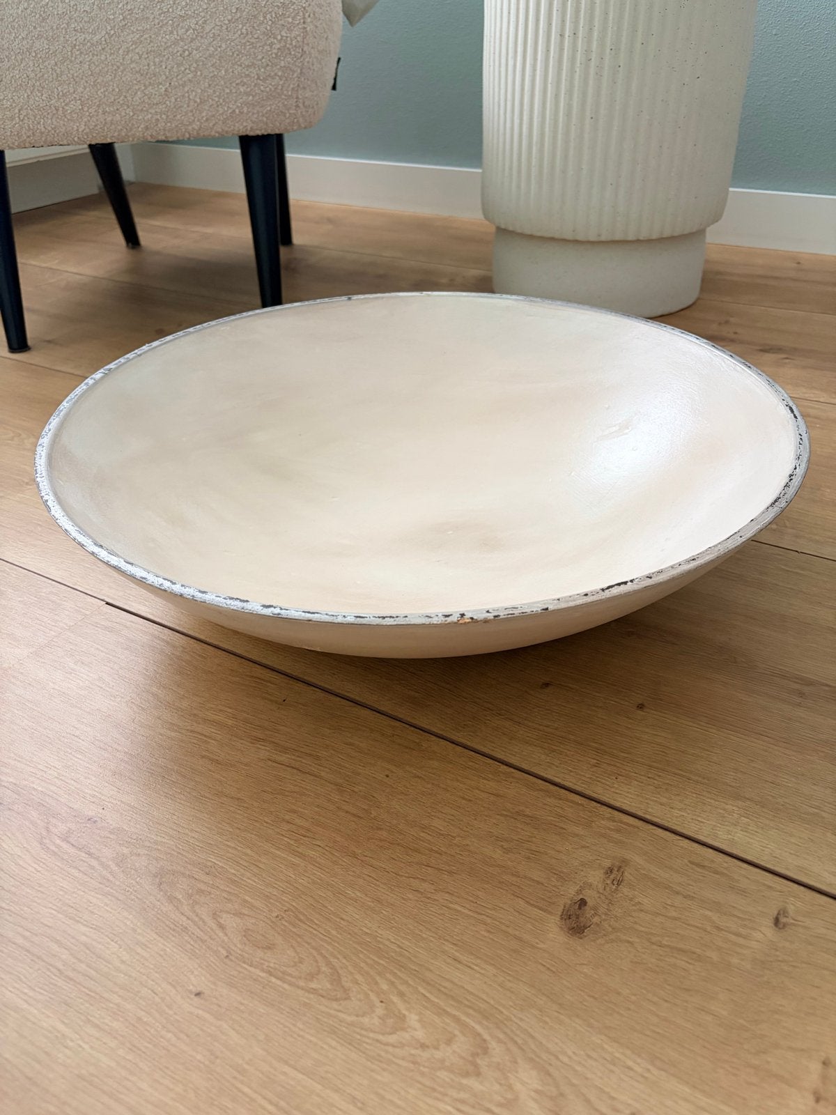 Crèmekleurige Newborn Prop Schaal - 55x15 cm, Ophalen of Verzenden, Zo goed als nieuw