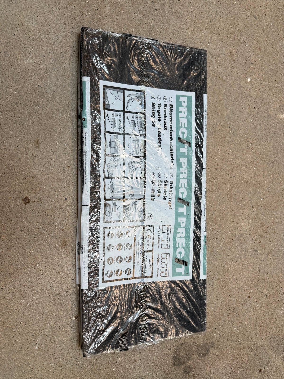 Nieuwe dakshingles zwart 16 stuks, Ophalen, Overige materialen, Zwart, Nieuw