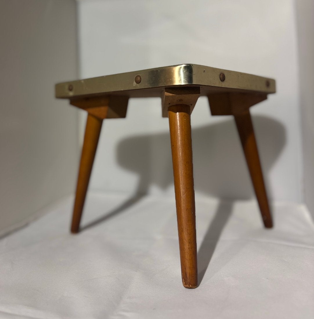 Vintage Mid-Century Formica Plantentafel, Ophalen of Verzenden, Hout