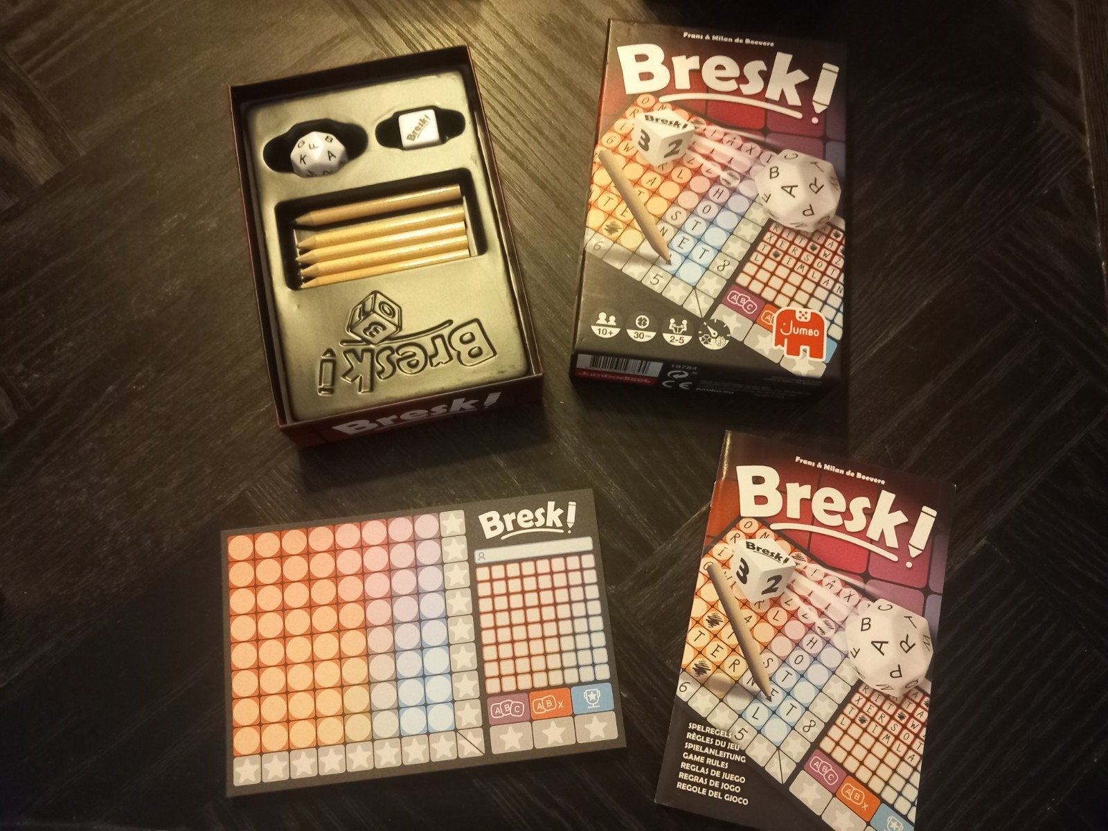 Bresk! dobbelspel van Jumbo - Zo goed als nieuw, Jumbo B.V., Ophalen of Verzenden, Zo goed als nieuw, Een of twee spelers