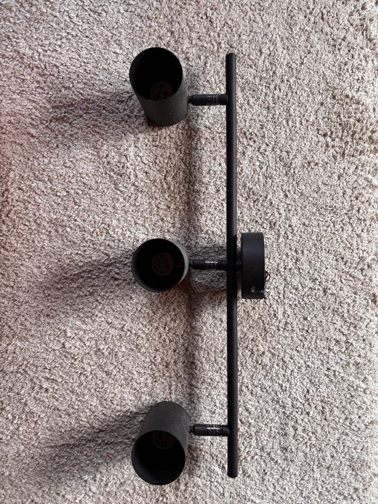 Plafondlamp met draaibare spots – in nette staat 2 stuks, Ophalen, Gebruikt, Qazqa, Plafondspot