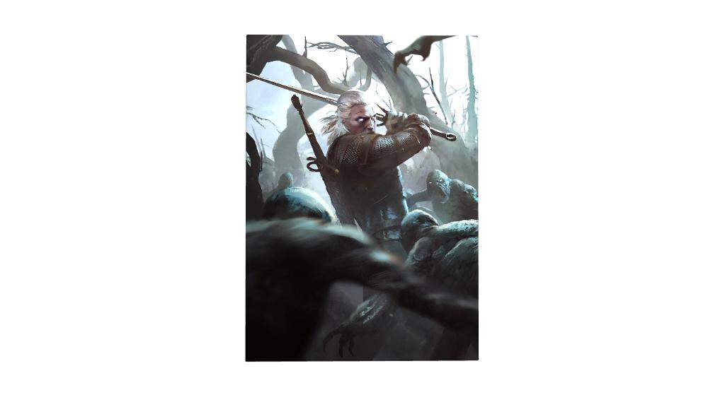 Witcher Displate / Metal Poster – Geralt of Rivia – nieuw, Verzenden