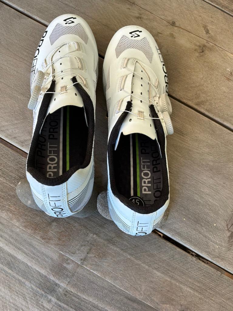 Spiuk racefiets schoenen maat 45 wit ProFit, Sport en Fitness, Wielrennen, Ophalen, Zo goed als nieuw, Schoenen