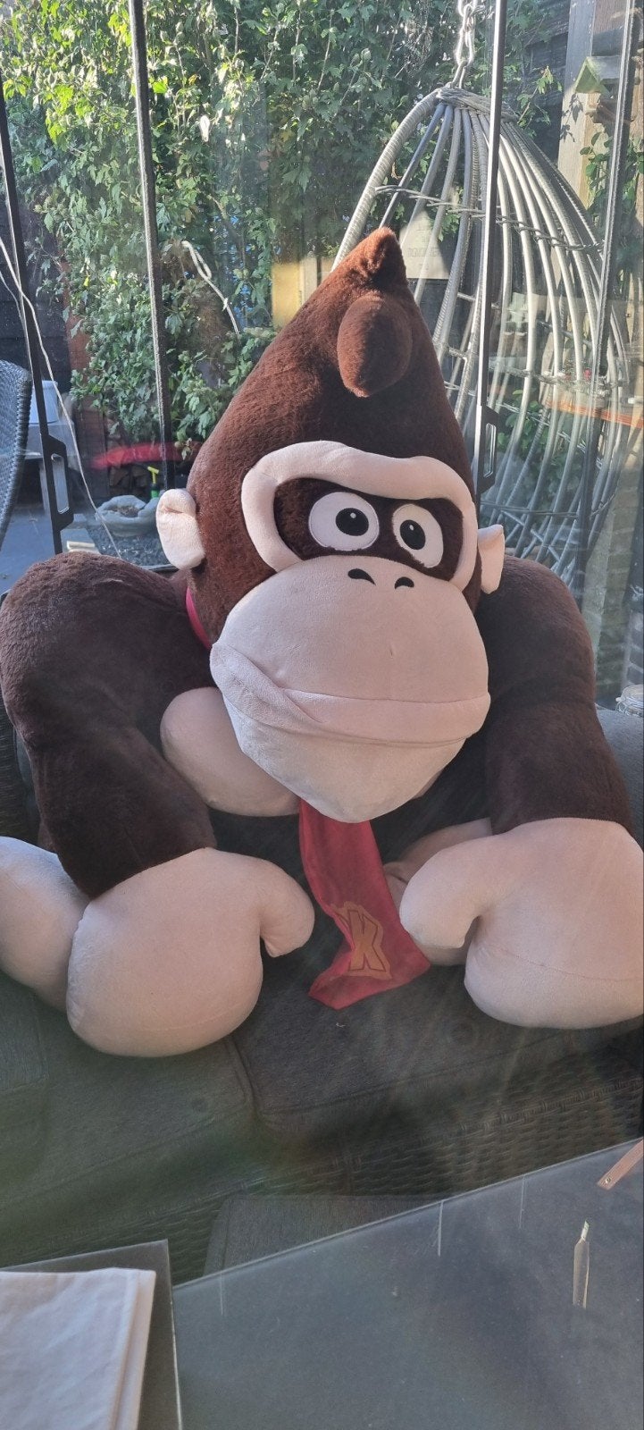 Grote Donkey Kong Knuffel - Zo goed als nieuw, Kinderen en Baby's, Ophalen, Overige karakters, Zo goed als nieuw, Nintendo