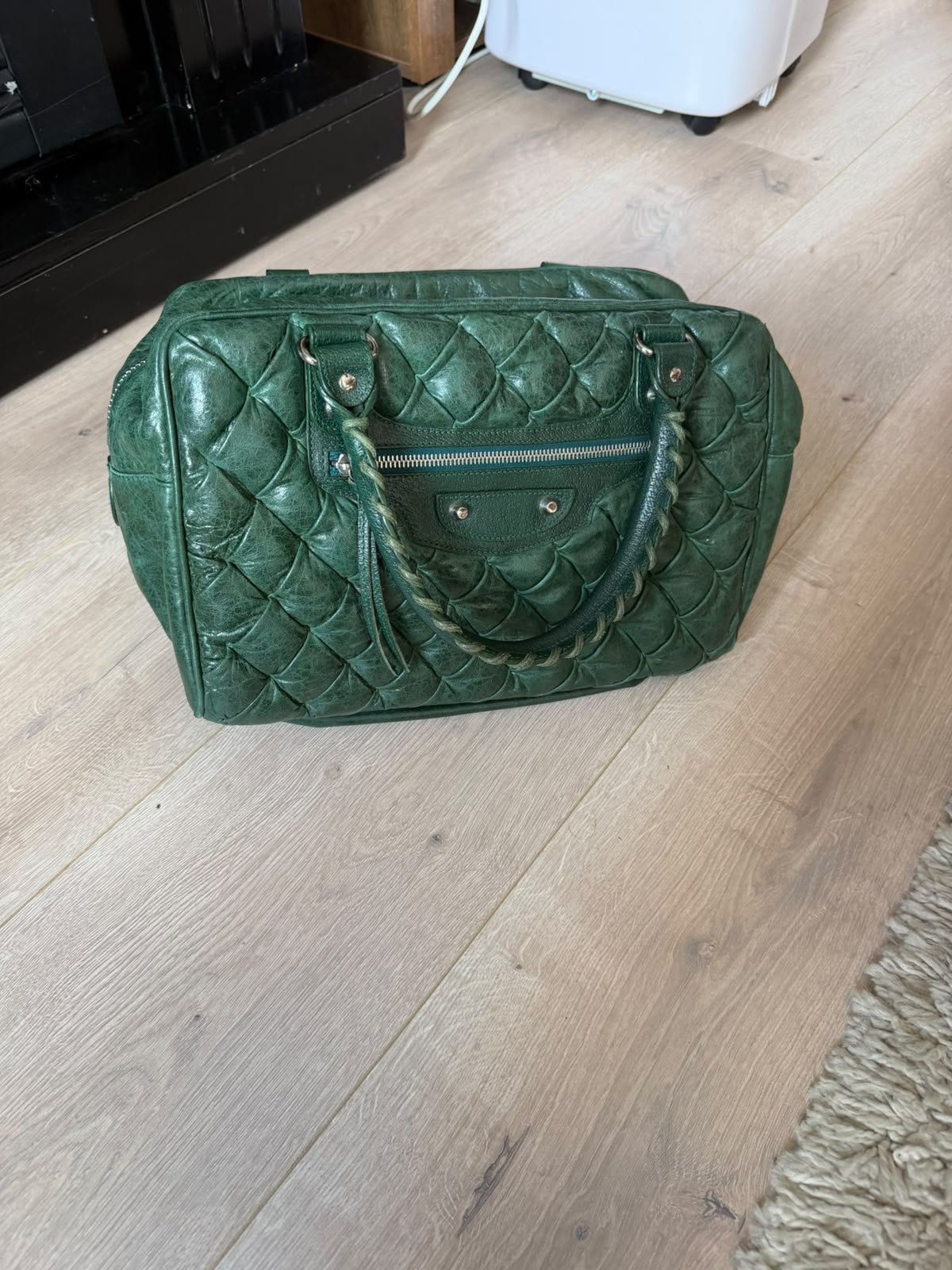Balenciaga damestas, Ophalen of Verzenden, Zo goed als nieuw, Groen, Handtas