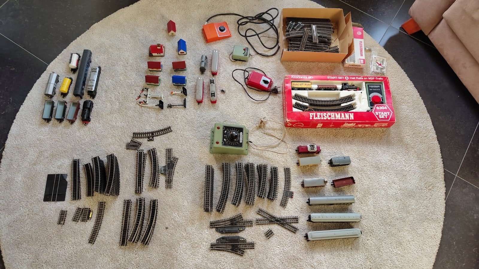 Modeltrein Spullen: Locs, Rails, Transformatoren, Wagons, Ophalen, Gebruikt, Gelijkstroom, Fleischmann