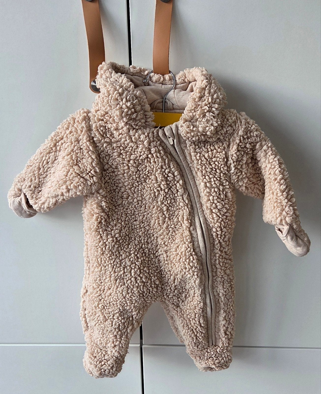 Prenatal zandkleurig, heerlijk warm, teddypak maat 56, Kinderen en Baby's, Babykleding | Maat 56, Jongetje of Meisje, Ophalen of Verzenden