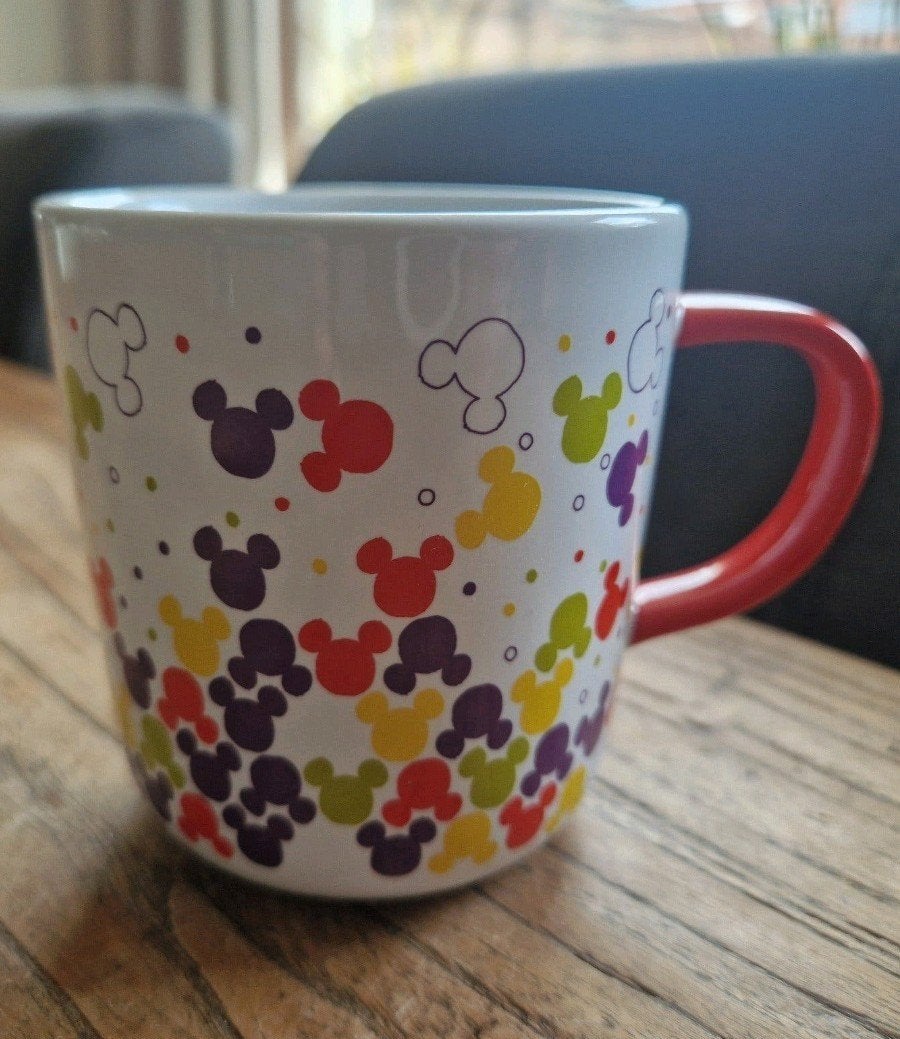 Disney Mickey Mouse mok - Disneyland Parijs, Ophalen of Verzenden, Mickey Mouse, Gebruikt, Servies