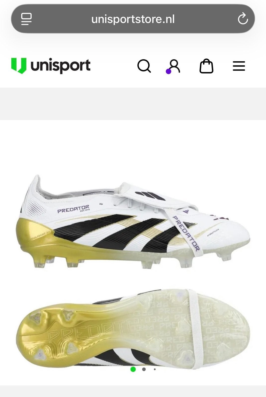 Adidas Predator FT FG voetbalschoenen - Maat 45 1/3, Verzenden, Maat XS of kleiner, Schoenen, Nieuw