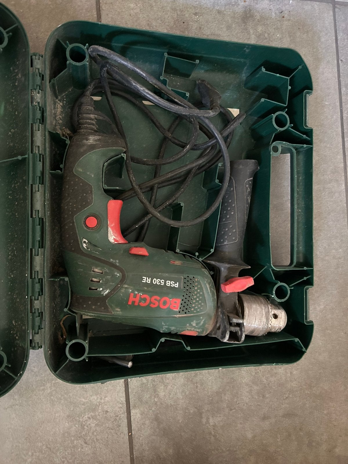 Bosch PSB 530 RE Klopboormachine met koffer, Gebruikt, Klopboormechanisme, 400 tot 600 watt, Ophalen
