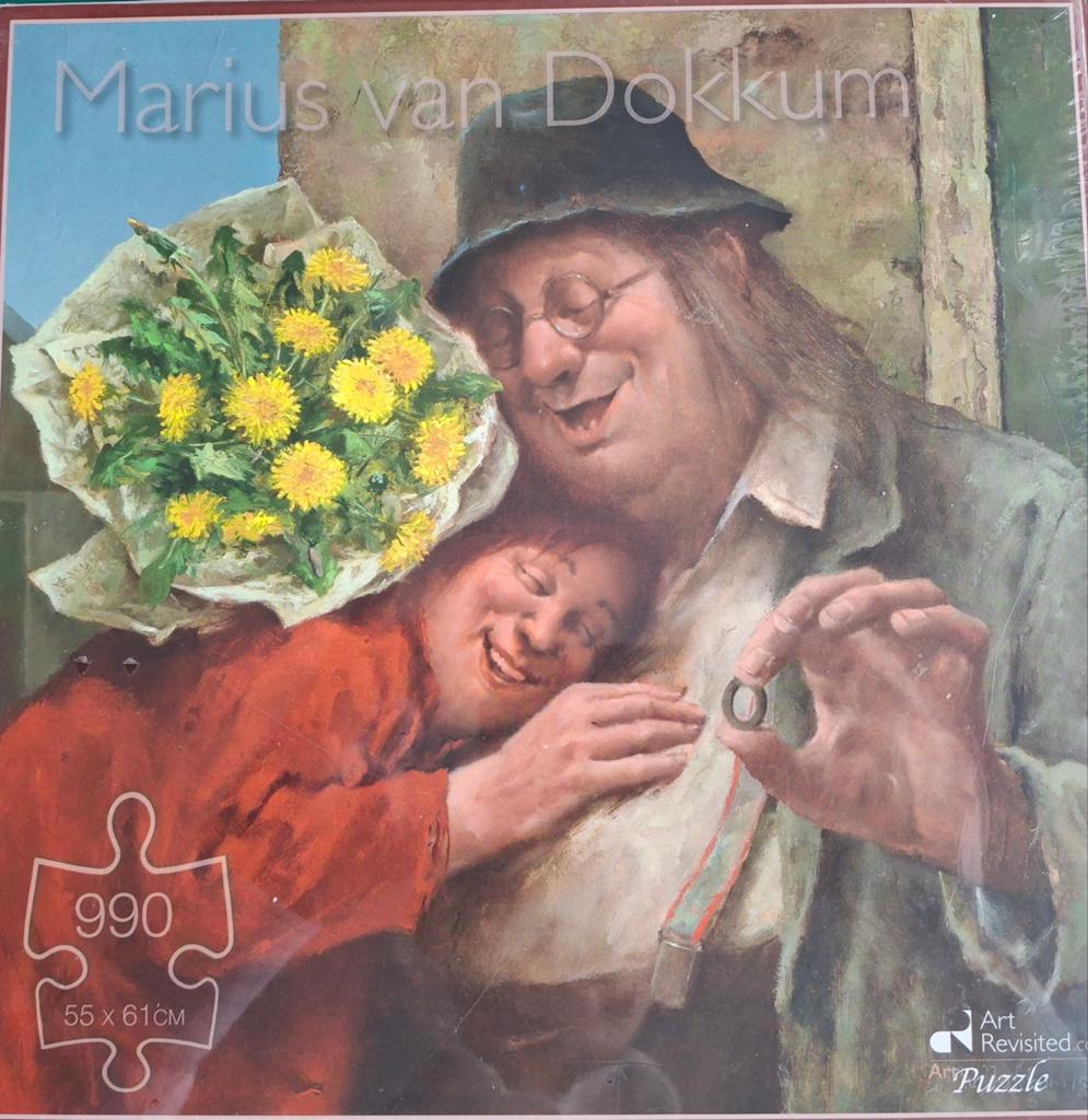 Marius van Dokkum Puzzel 990 stukjes - Art Revisited, Ophalen of Verzenden, 500 t/m 1500 stukjes, Nieuw, Legpuzzel