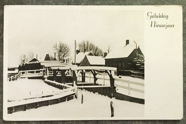 Fotokaart Sluis Verlaat Hillegersberg Schiebroek Rotterdam, Ophalen of Verzenden, 1940 tot 1960, Gelopen, Zuid-Holland