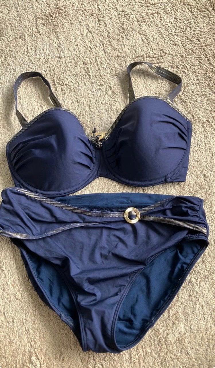 Prima Donna 42 / 80 F bikini blauw, Kleding | Dames, Ophalen of Verzenden, Zo goed als nieuw, Blauw, Bikini