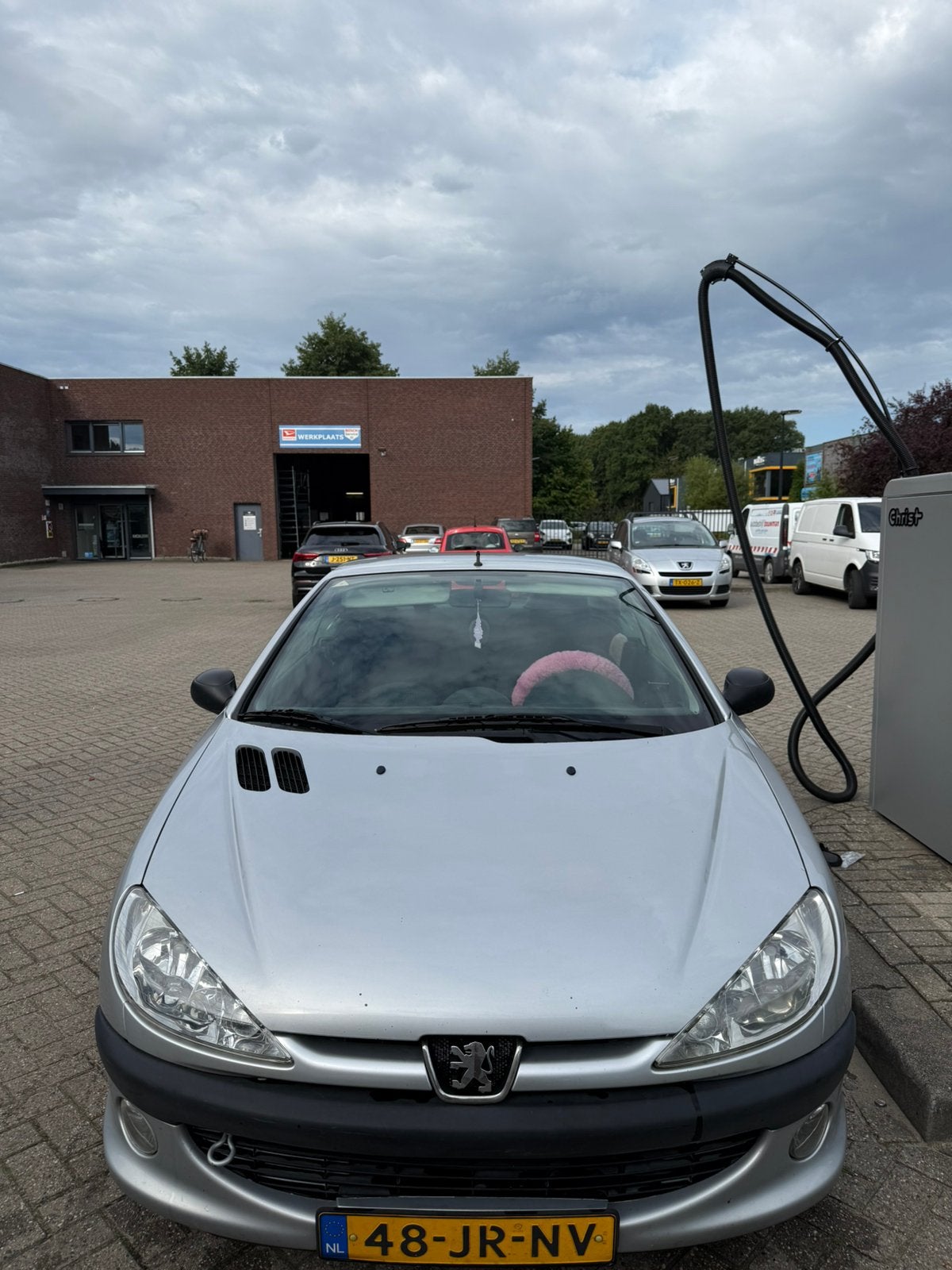 Peugeot 206 1.6 16V CC 2002 Grijs, Auto's, Peugeot, Voorwielaandrijving, Stof, 4 cilinders, Cabriolet