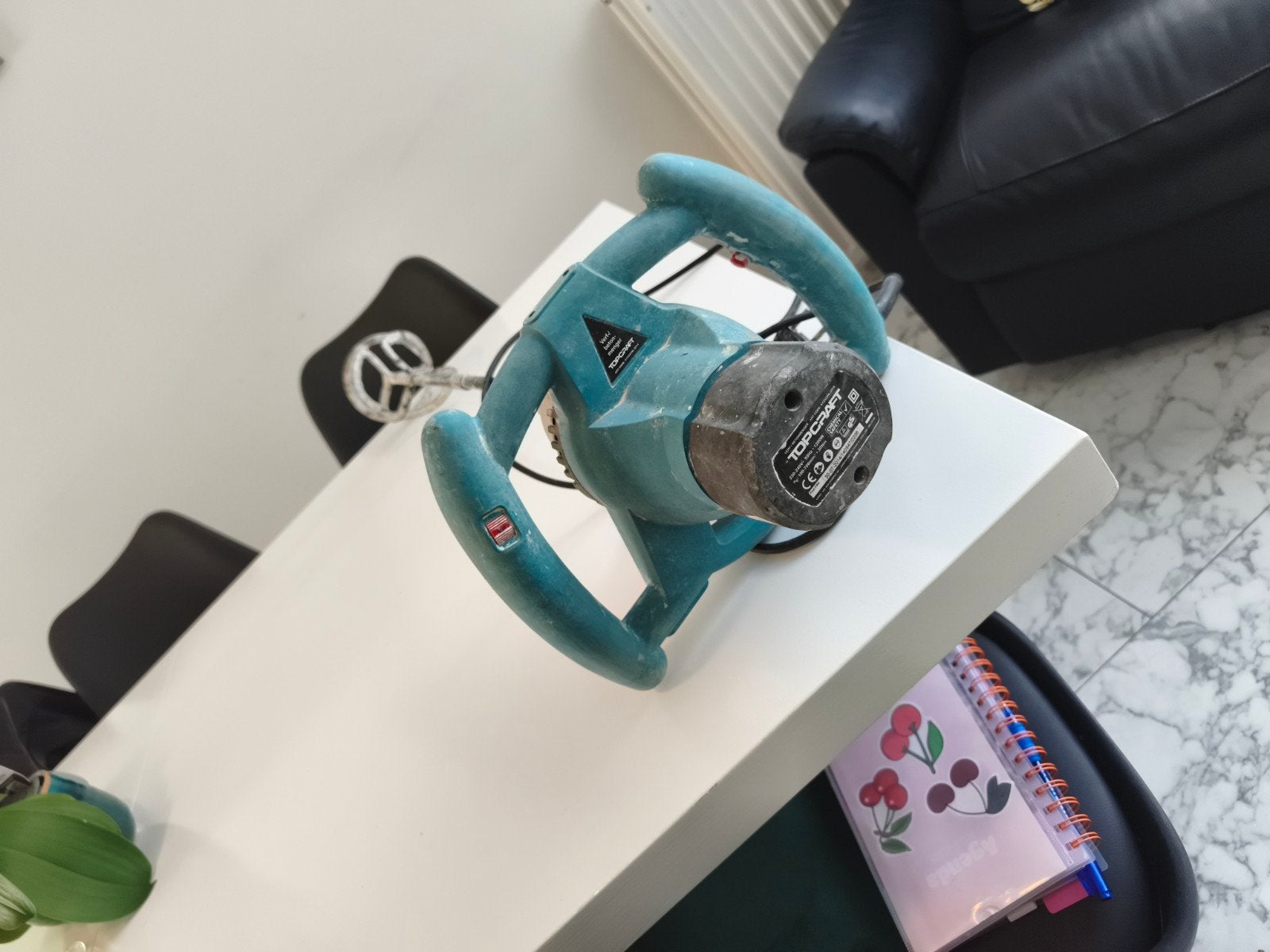 TOPCRAFT verfmenger / mortelmixer, Doe-het-zelf en Verbouw, Gereedschap | Overige machines, Ophalen of Verzenden, Gebruikt