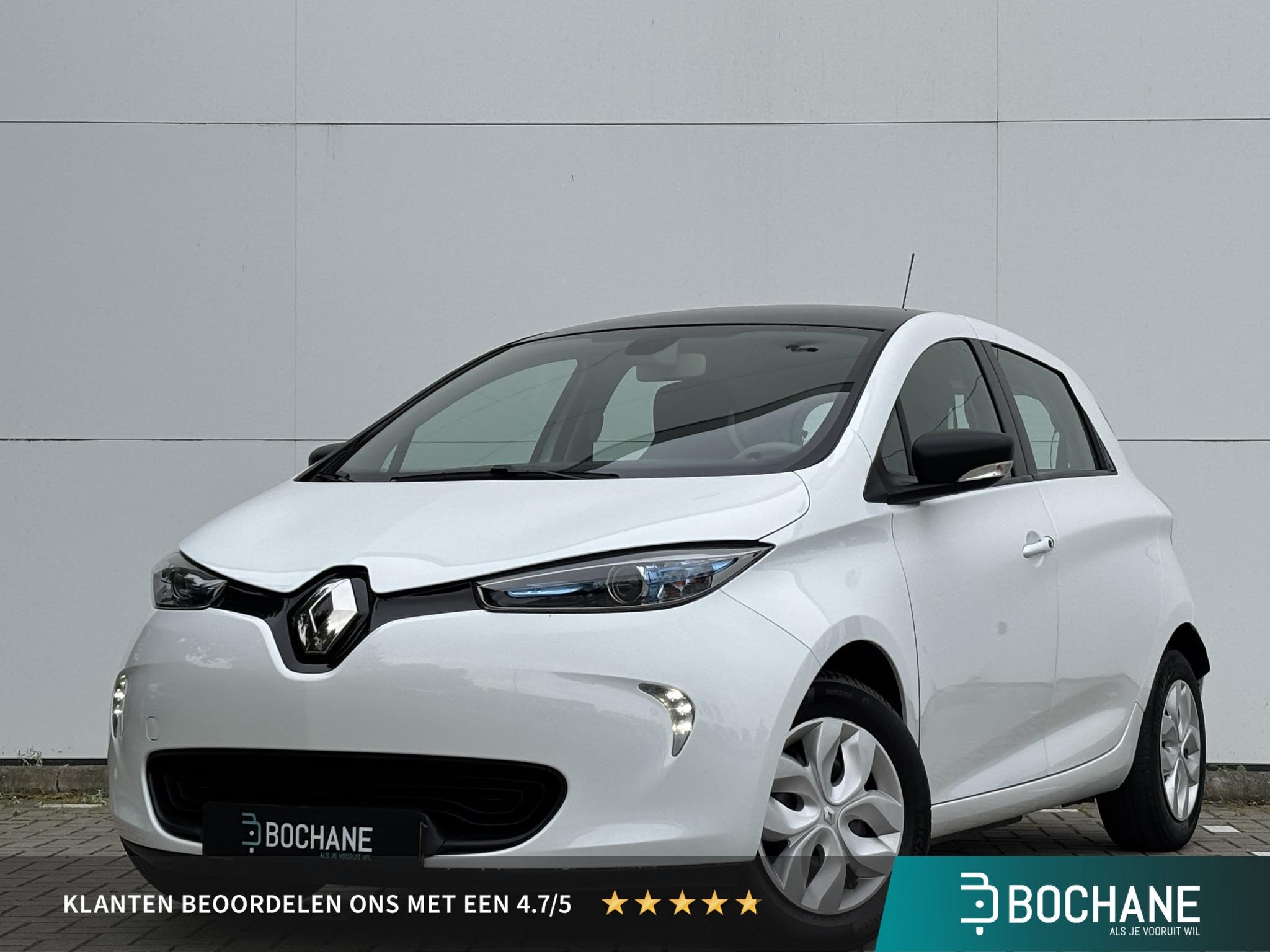 Renault ZOE R90 Life 41 kWh | SOH 87,2 | Koop Accu |, Auto's, Stof, Gebruikt, 41 kWh, Wit