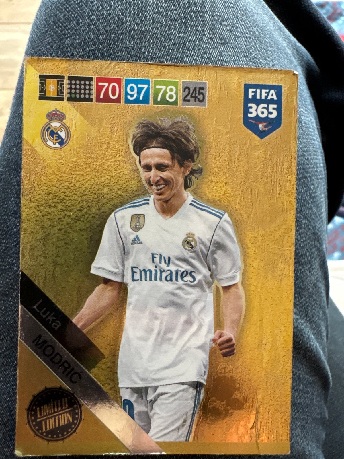 Luka Modric FIFA 365 Limited Edition Spelerskaart, Ophalen of Verzenden, Zo goed als nieuw, Buitenlandse clubs, Spelerskaart