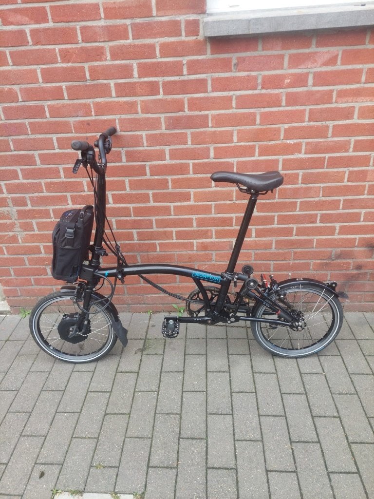 Elektrische Brompton, Brompton, 16 tot 18 inch, Ophalen of Verzenden, Zo goed als nieuw