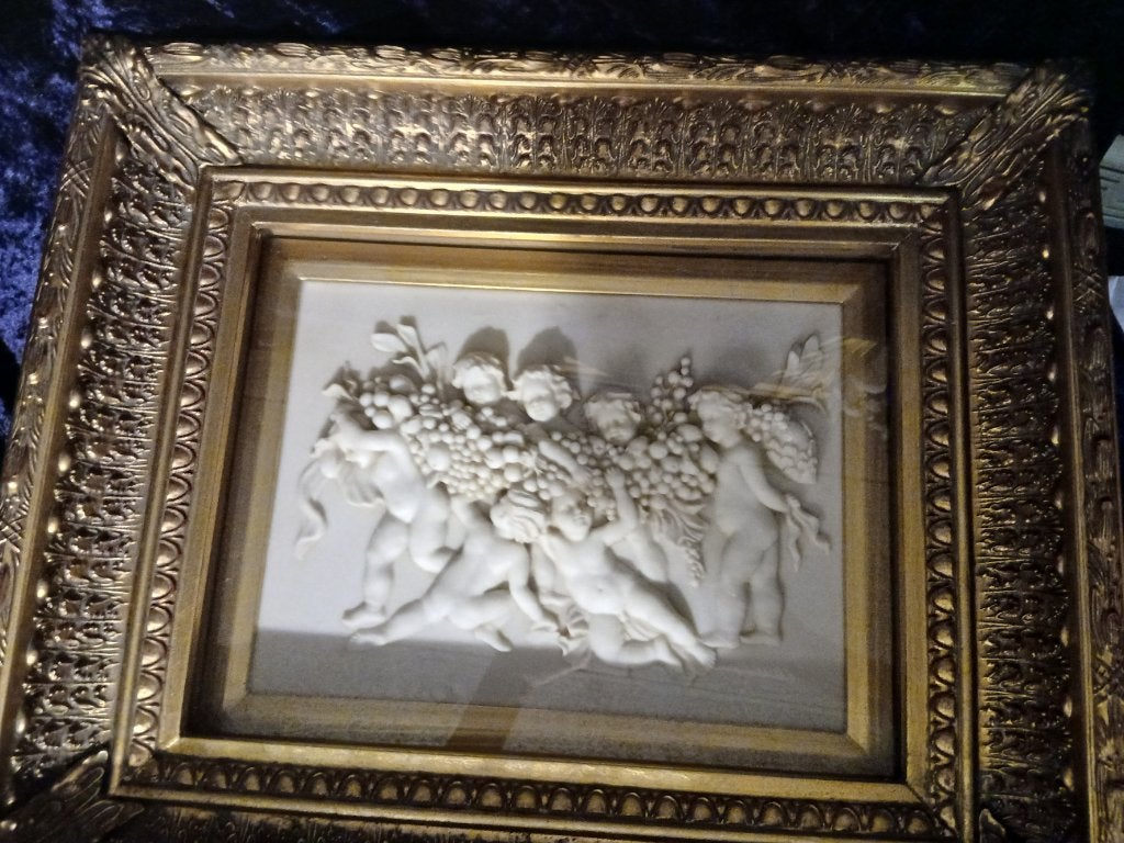 3D Albasten tafreel, Antiek en Kunst, Ophalen, 50 - 100 cm, Handgemaakt, Wanddecoratie