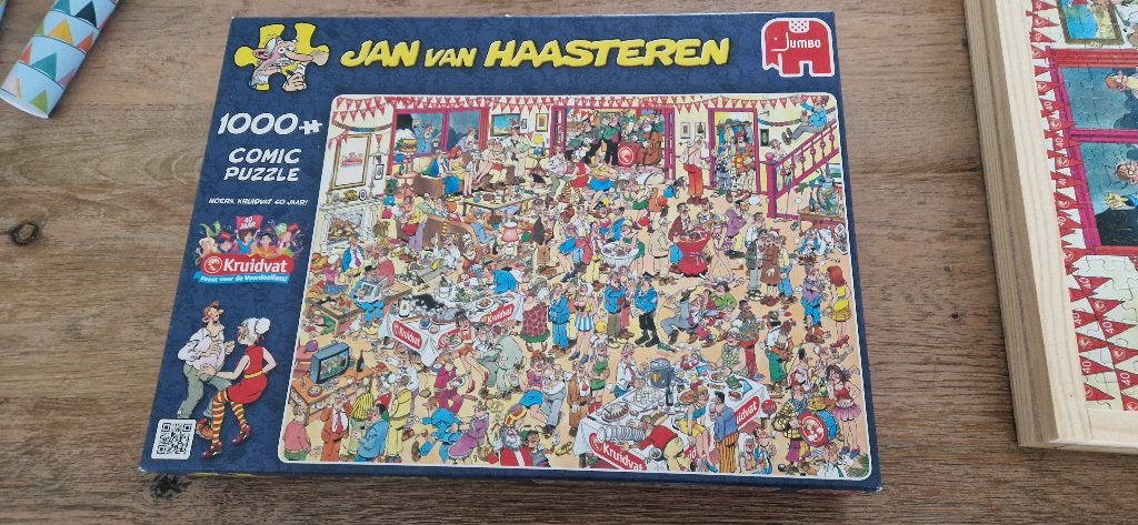 Jan van haasteren Hoera, Kruidvat 40 jaar!, Ophalen of Verzenden, 500 t/m 1500 stukjes, Zo goed als nieuw, Legpuzzel