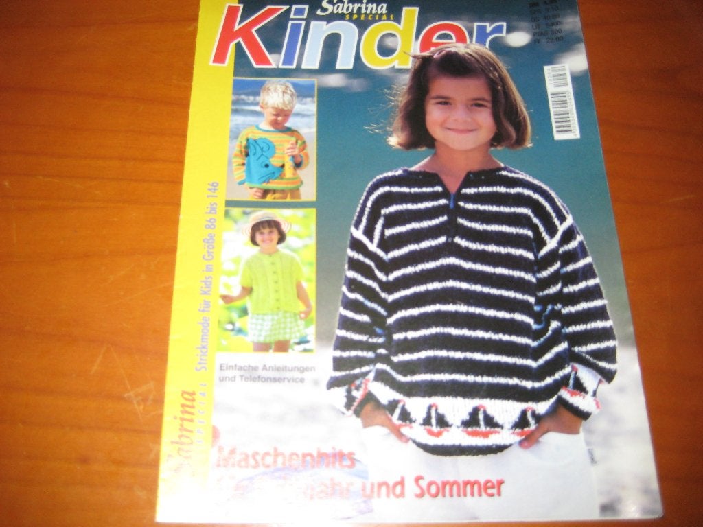 Sabrina Kinder: Maschenhits f. Frühjahr + Sommer, Ophalen of Verzenden, Zo goed als nieuw, Breien en Haken