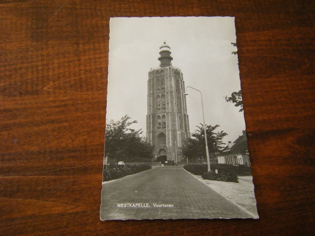 Q41 - Westkapelle - Vuurtoren - Mooi/Oud, Ophalen of Verzenden, 1940 tot 1960, Zeeland