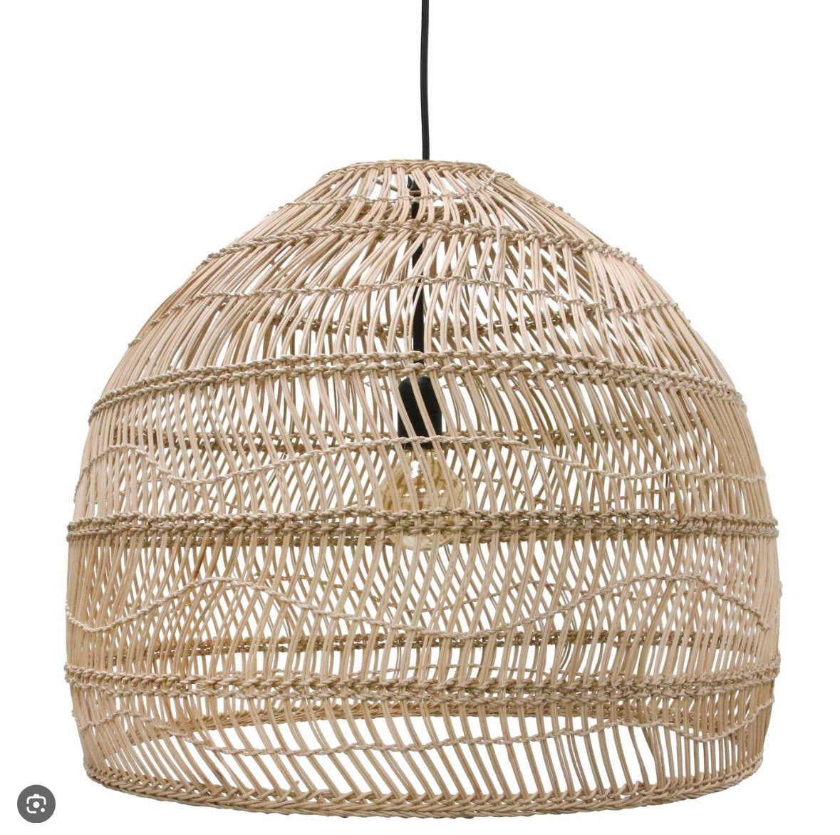 Hk living wicker lamp, Ophalen, Zo goed als nieuw