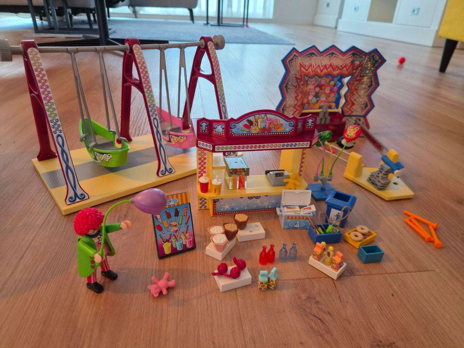 Playmobil Kermis Schommels en Snoepkraam met Accessoires, Ophalen, Complete set, Overige typen, Zo goed als nieuw