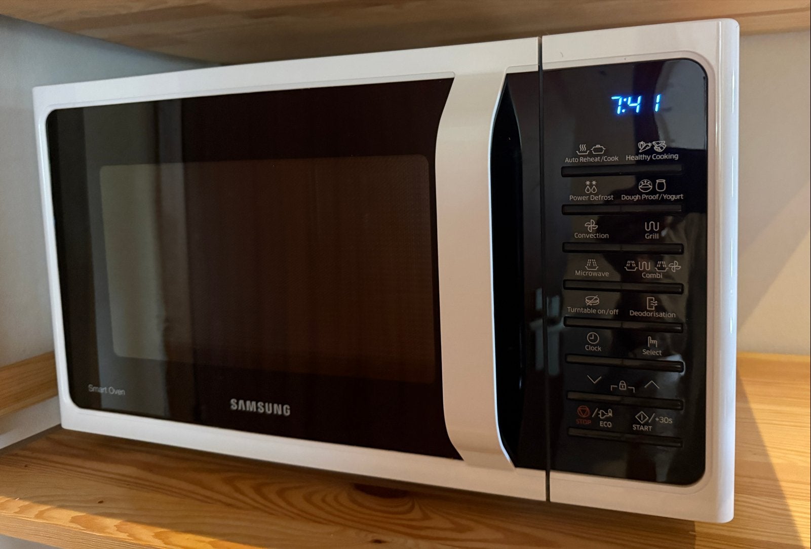 Samsung Combimagnetron MC28H5015 - Zo goed als nieuw, Ophalen, Combimagnetron, Grill, Zo goed als nieuw
