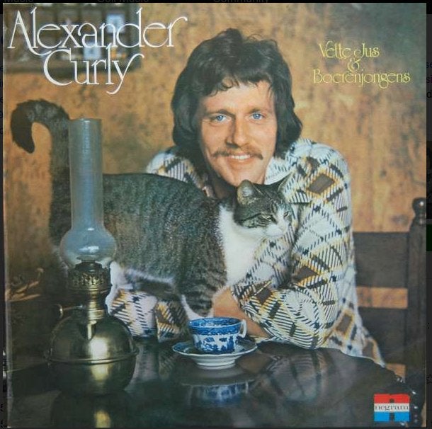 LP - Alexander Curly ‎– Vette Jus & Boerenjongens, Ophalen of Verzenden, Gebruikt, 12 inch, Levenslied of Smartlap