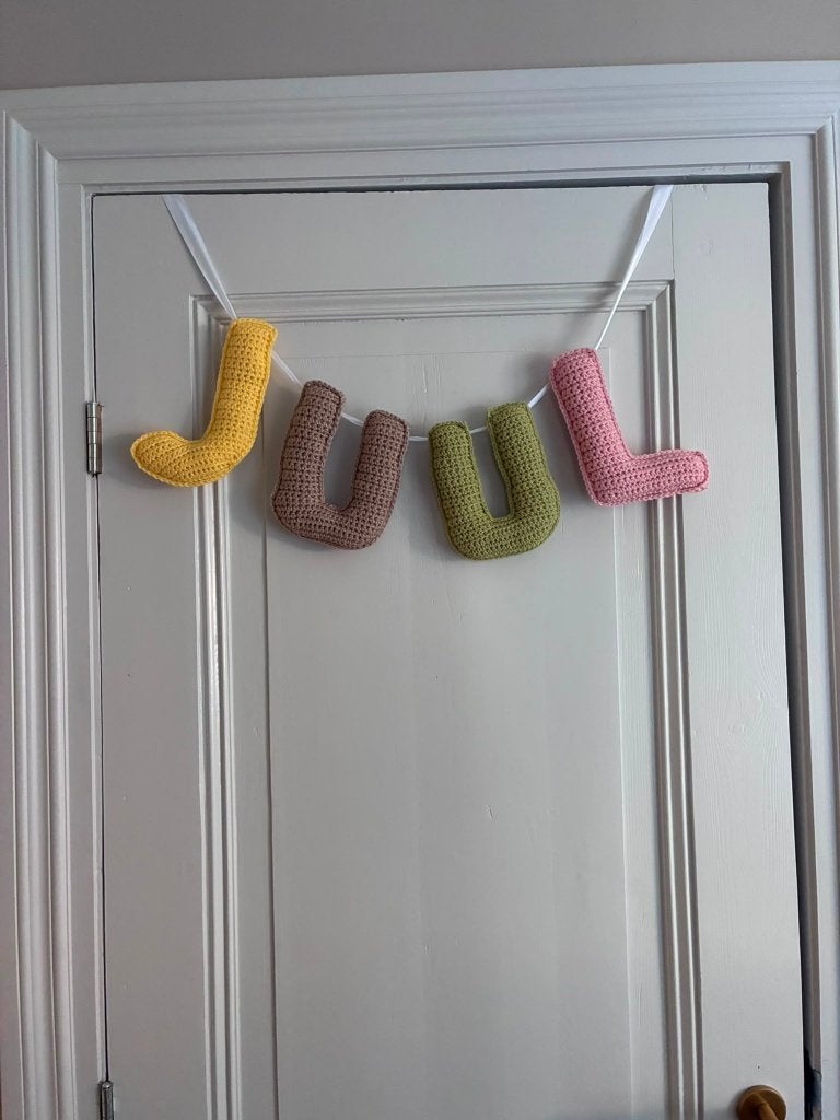 Handgemaakte gehaakte naamslinger, Overige merken, Verzenden, Nieuw, Wanddecoratie