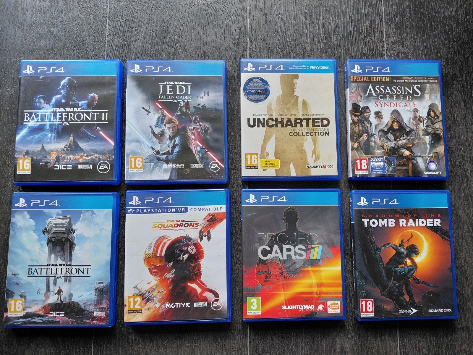 Playstation 4 Games Star Wars/Tomb Raider/Uncharted/Assassin, Spelcomputers en Games, Games | Sony PlayStation 4, Avontuur en Actie