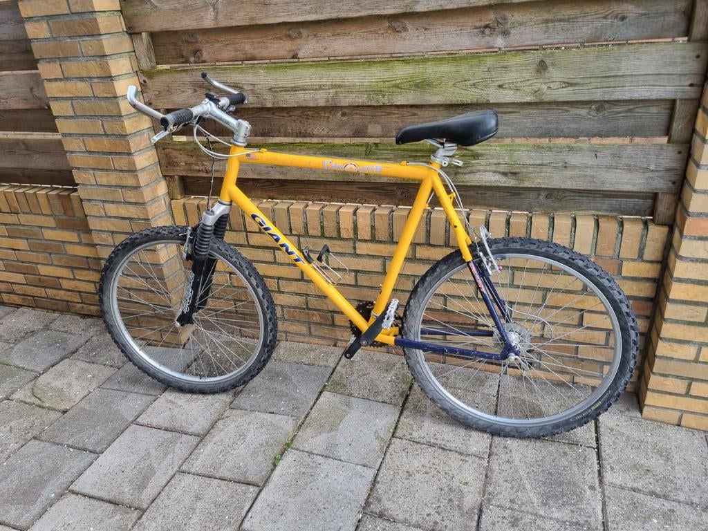 Gele Giant Heren Mountainbike, Fietsen en Brommers, Fietsen | Mountainbikes en ATB, Ophalen, Gebruikt, Giant