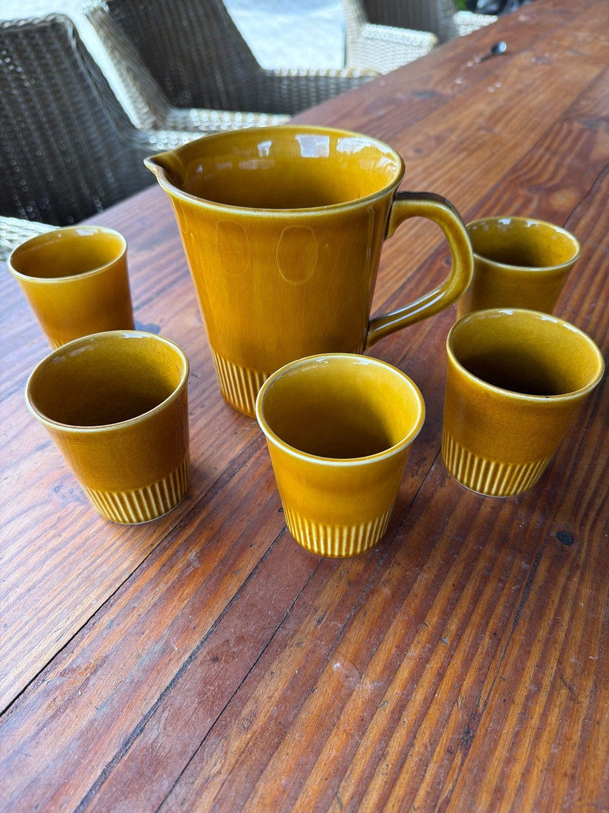 Vintage Melkset Goedewaagen - Koninklijke Goedewaagen, Huis en Inrichting, Keuken | Servies, Gebruikt, Overige typen, Ophalen of Verzenden
