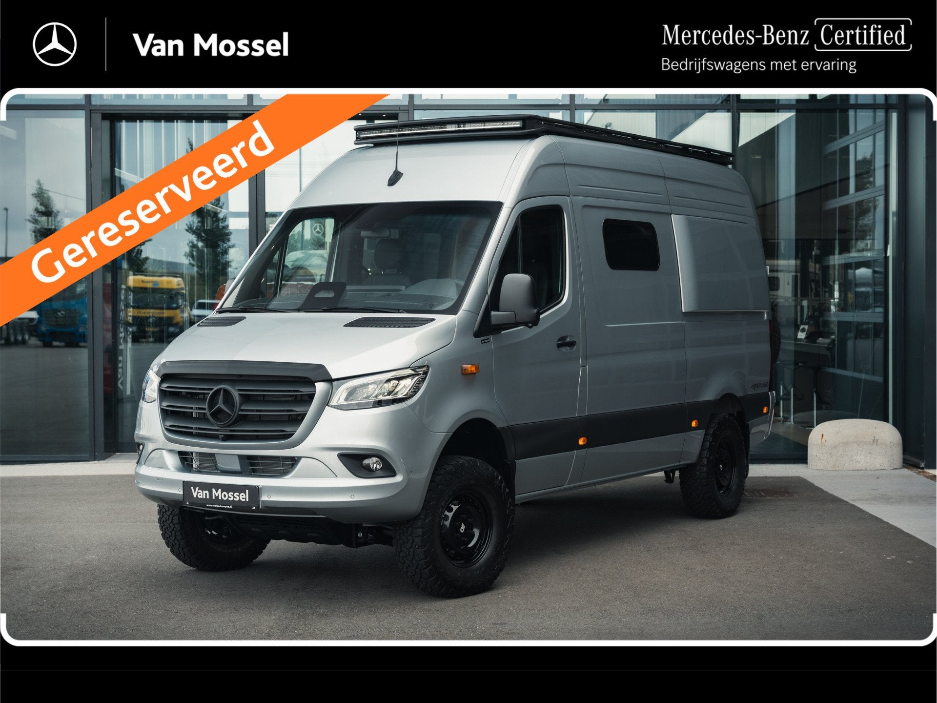 Mercedes-Benz Sprinter 319 L2H2 Aut. 4X4 OVERLAND Camper Spr, Caravans en Kamperen, Campers, Automaat, Buscamper of Camperbus