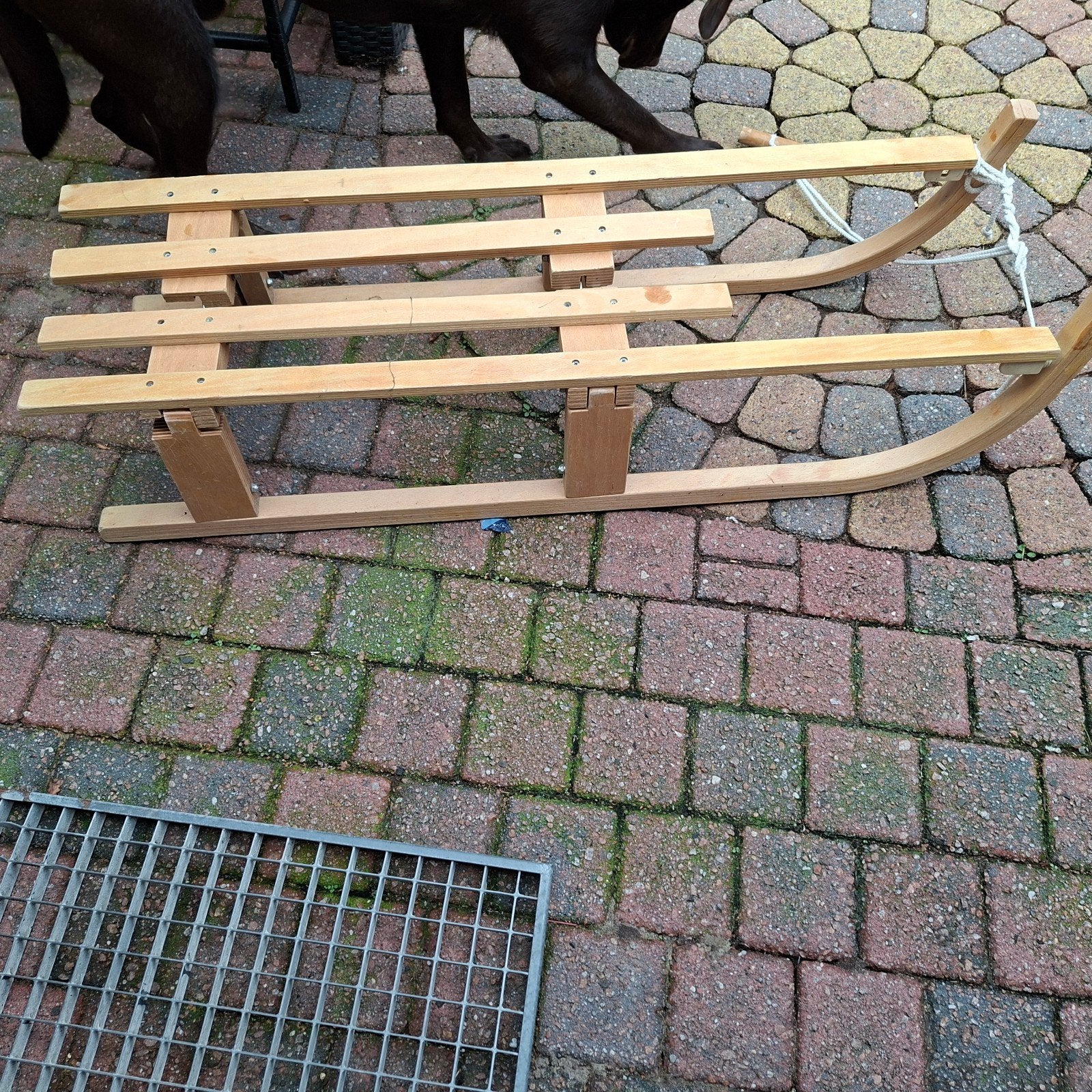Houten slee - Plezier in de sneeuw, Ophalen of Verzenden, Gebruikt, Hout