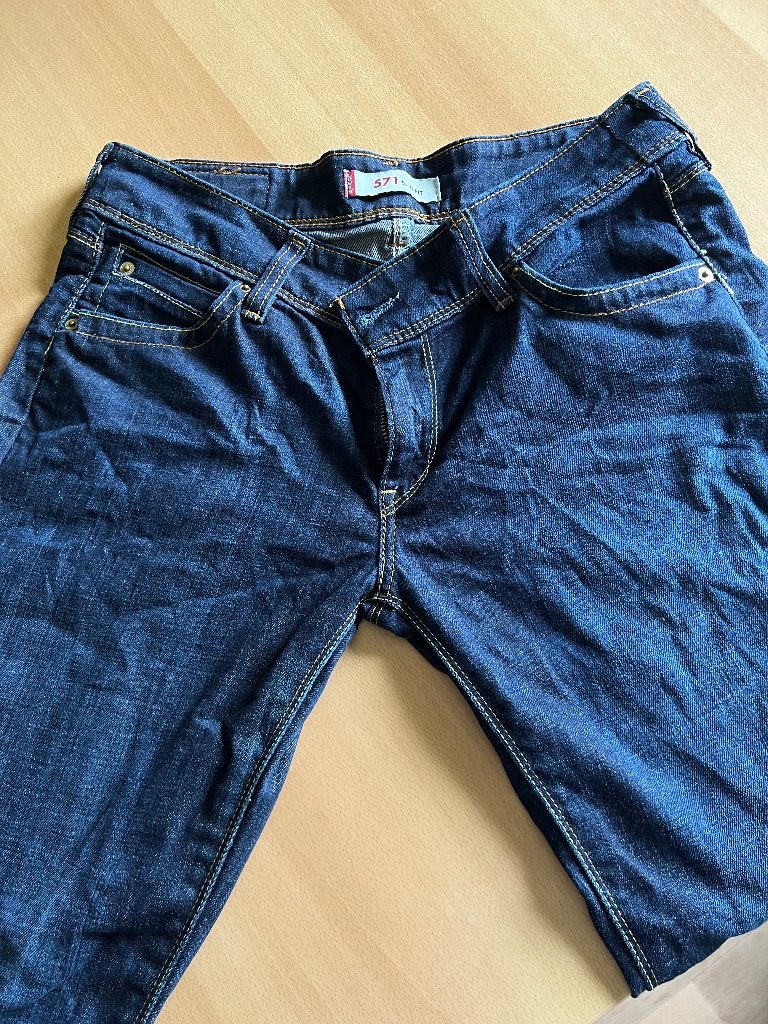 Levi’s 571, Kleding | Dames, Blauw, Overige jeansmaten, Ophalen of Verzenden, Zo goed als nieuw