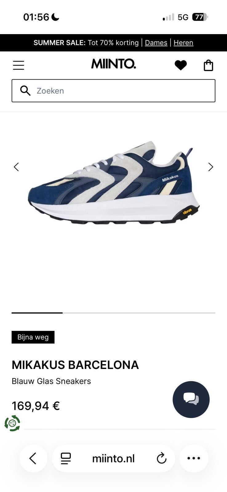 Mikakus Barcelona schoenen sneakers heren 45, Ophalen, Zo goed als nieuw, Blauw