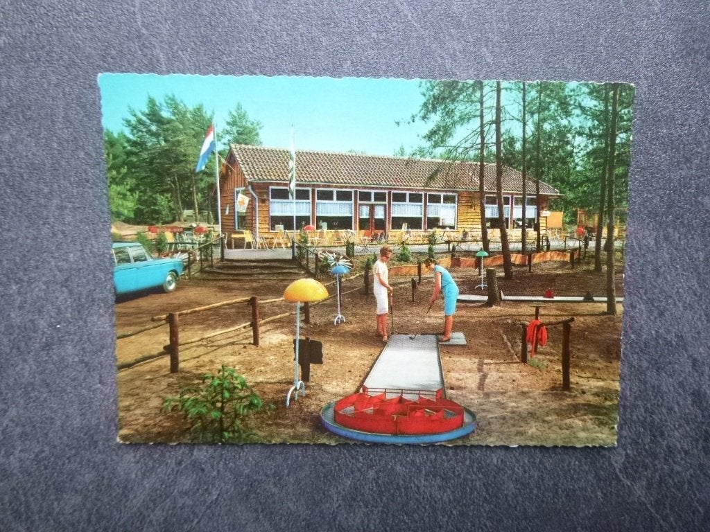 Oisterwijk, bos restaurant de Posthoorn/auto/midgetgolf 1975, Verzenden, 1960 tot 1980, Ongelopen, Noord-Brabant