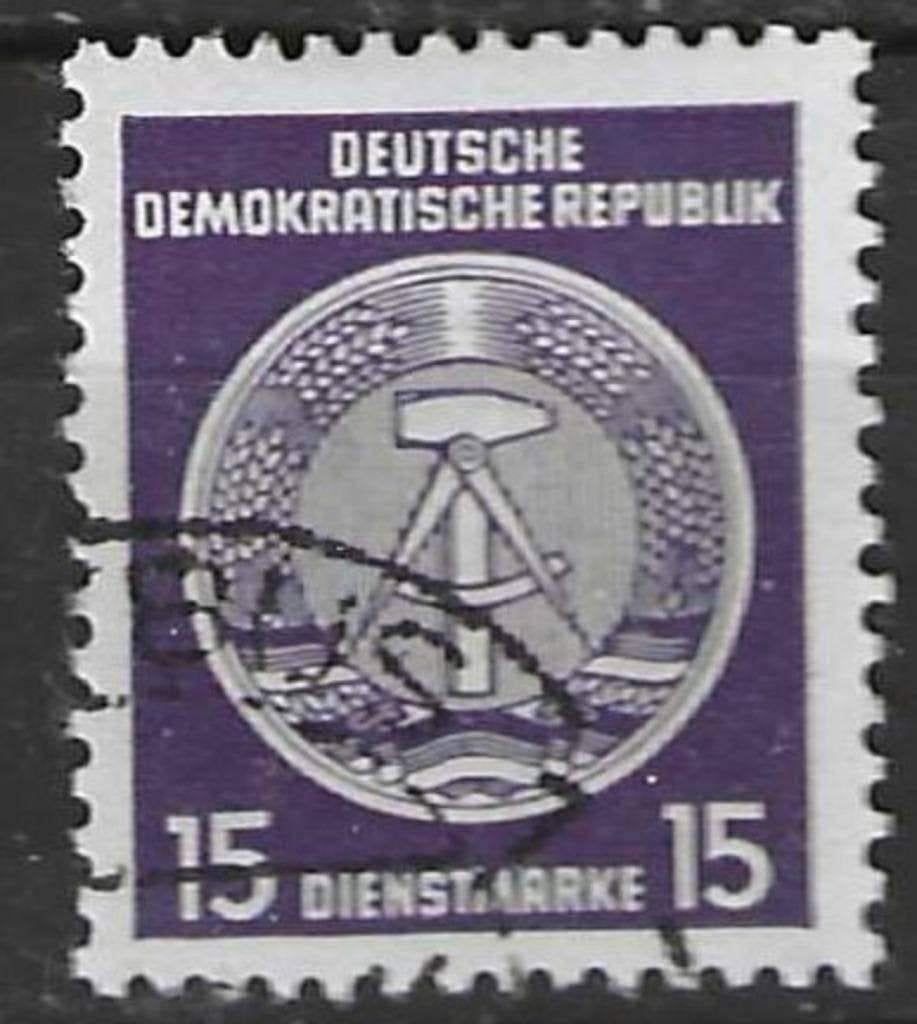 Duitsland DDR 1955 - Yvert 21SE - Service - Kompas. (ST), Verzenden, DDR, Gestempeld