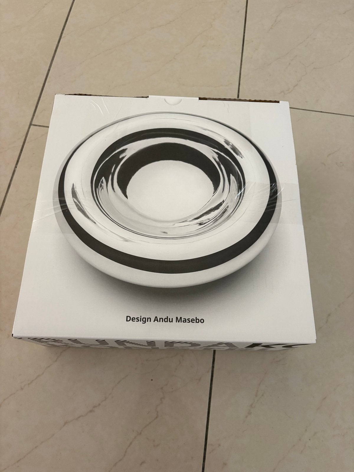 Ikea Konstrunda chroom schaal - Design Andu Masebo, Huis en Inrichting, Woonaccessoires | Schalen en Manden, Schaal, Rond, Nieuw