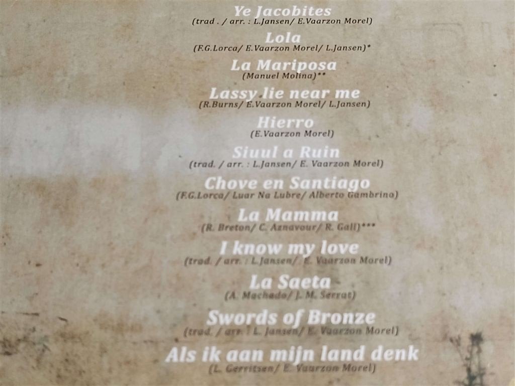 Leoni Jansen & Eric Vaarzon Morel ‎– Santiago, Ophalen of Verzenden, Zo goed als nieuw, Pop, Gesigneerd