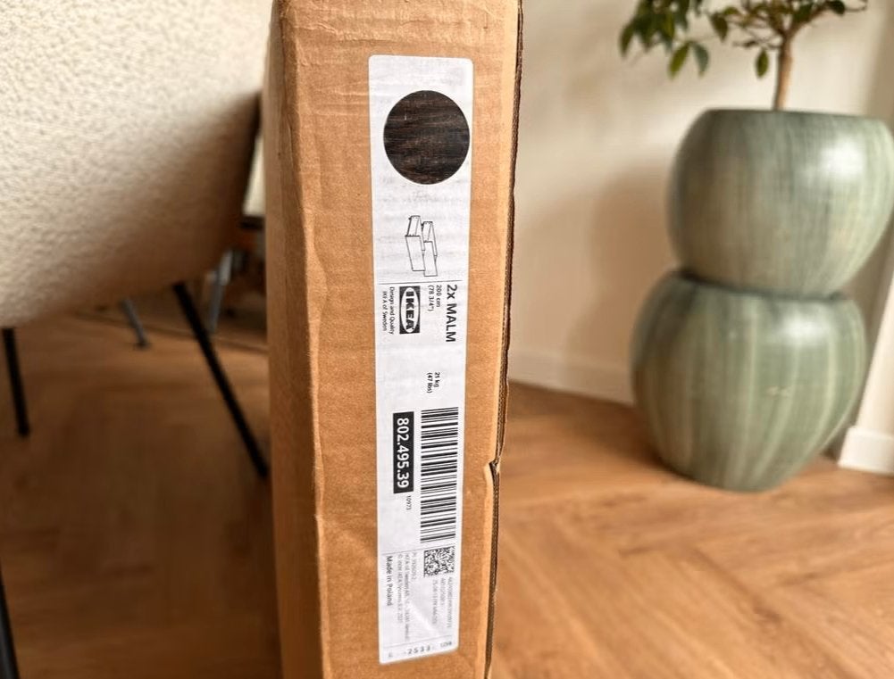 Ikea malm bedlade zwartbruin, Huis en Inrichting, Slaapkamer | Bedden, Ophalen, Eenpersoons, Zwart, Nieuw