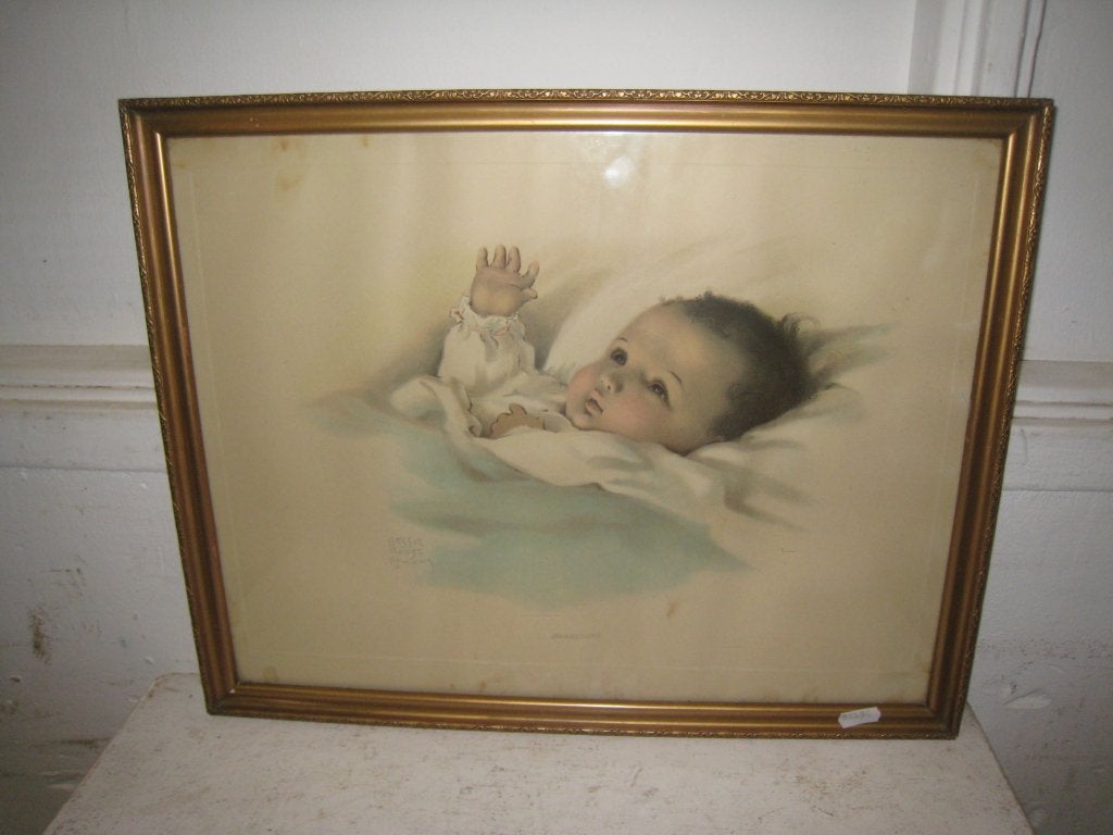 Vintage Bessie Pease Gutmann, " Awakening ", 47x37