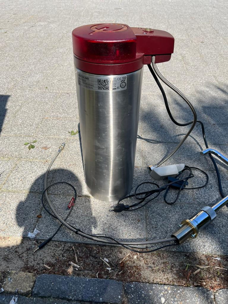 Quookerkraan met boiler en aansluitingen+ losse ikea  kraan, Ophalen of Verzenden, 25 tot 50 cm, 50 tot 100 cm, Minder dan 100 cm