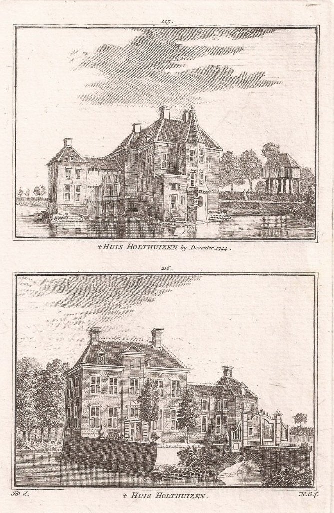 t Huis Holthuizen by Deventer 1744 en ´t Huis Holthuizen