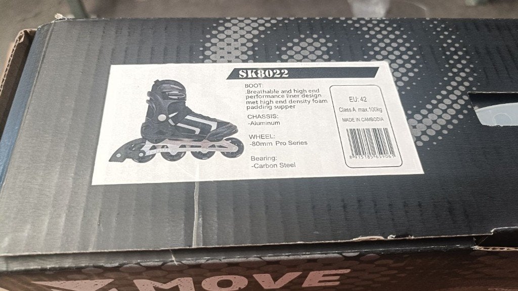 Move SK8022 Skeelers Inline Skate maat 42 Demo nieuw in doos, Overige merken, Move, Nieuw, Ophalen of Verzenden